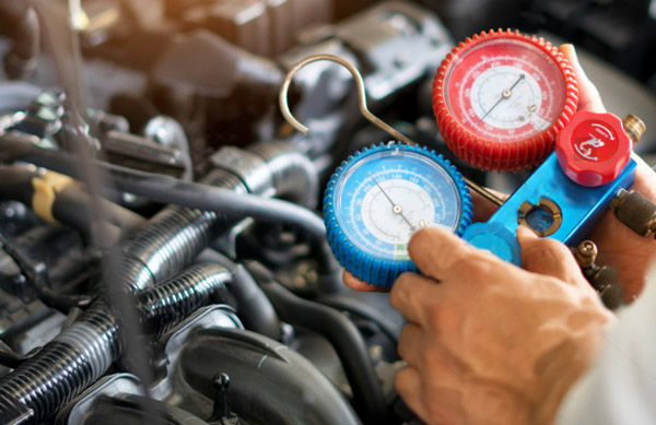 A/c check-up with a gas top-up, filter cleaning and vehicle health check